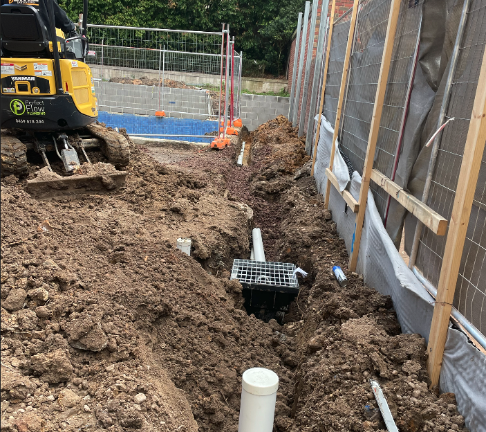 pipe in a constructions site